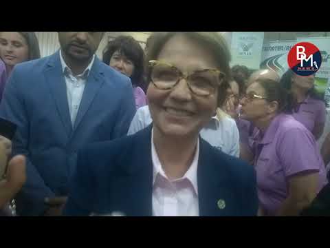 Ministra da agricultura participa da abertura da Tecnovitis em Bento