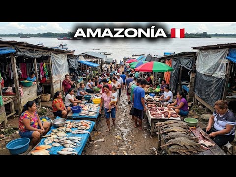 Visite el MERCADO callejero de Orellana 🇵🇪 La vida real en el Ucayali 