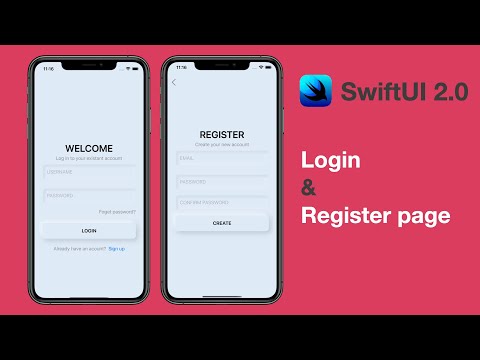 Create a Login and Register page using SwiftUI with Neuromorphic Designs - SwiftUI Tutorials
