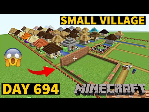 I build Small Village in Minecraft Creative mode 2023 Day 694