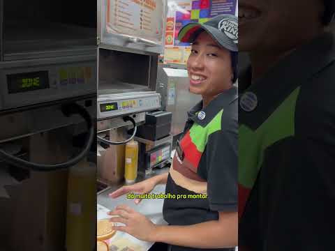 COMO FAZ O BIG KING NO BURGER KING 😱 #burguerking #bk #burgerkingbrasil