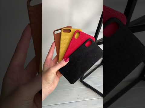 Вельветовый тканевый чехол Corduroy Case (фактурный текстиль) для iPhone 7 / 8 / SE2020 Красный - фото 1 - id-p3068614462