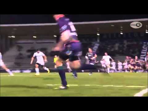 Gabiriele Lovobalavu big hit on Tom Prydie 1