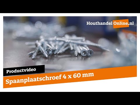 Universele houtschroef Woodpecker 4x60mm Torx video