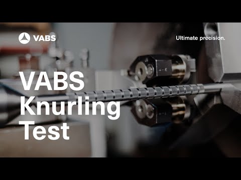 VABS Thread Rolling Head Knurling Test | Ultimate precision.