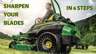 How to sharpen the blades on your mower | John Deere