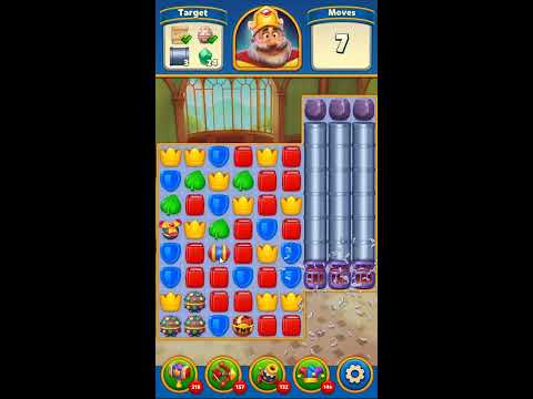 Royal Match Level 3518 - NO BOOSTERS GAMEPLAY 👑 | SKILLGAMING ✔️