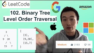 YouTube video 'LeetCode 102. Binary Tree Level Order Traversal - Interview Prep Ep 70'