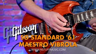 Video thumbnail for Gibson SG Standard '61 Maestro Vibrola by N Stuff Music