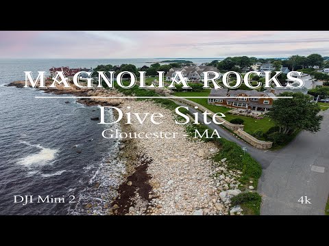 4k Magnolia Rocks - Dive Site - Gloucester MA - 4k
