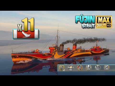 Destroyer Fūjin: Sensational 11 ships destroyed - World of Warships
