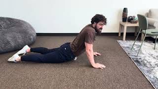 McKenzie press-up demonstration by Dr. Korrin Taylor