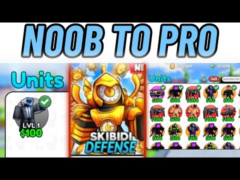 FREE 2 PLAY NOOB to PRO  in SKIBIDI Tower Defense! PART1
