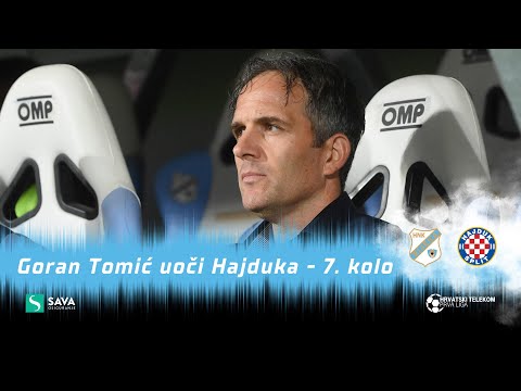 Goran Tomić uoči Hajduka - 7. kolo (2021./2022.)