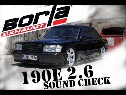 Mercedes 190E 2.6 | BORLA | EXHAUST | SOUND CHECK