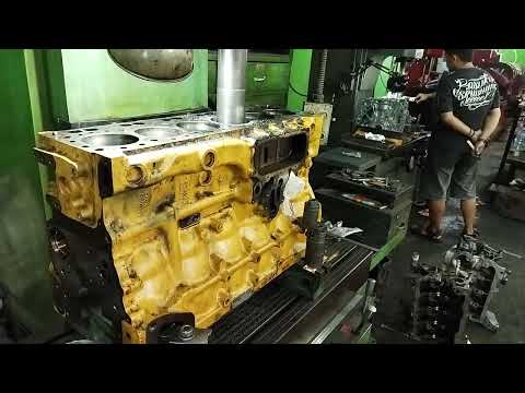 Change new sleeves cylinder block CAT caterpillar