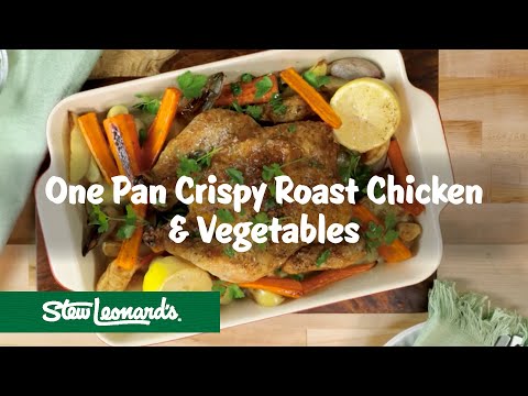 One Pan Crispy Roast Chicken & Vegetables | Easy Dinner