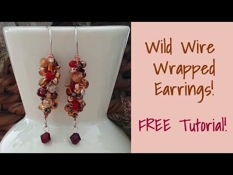 Wire Wrap Earrings~FREE Tutorial