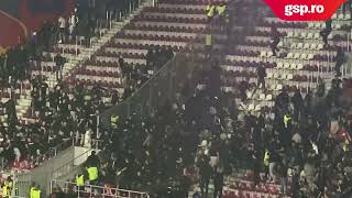 INCIDENTE GRAVE în startul meciului România - Bosnia Herțegovina! Jandarmeria a intervenit în forță