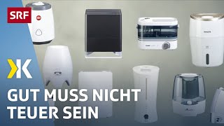 Luftbefeuchter im Test: Bereits für 45 Franken gibt es ein gutes Gerät | 2019 | Kassensturz | SRF