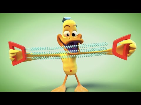 Paperotti in 'OPEN AIR GYMNASTICS' - The Silly Funny Duck - Animated Short