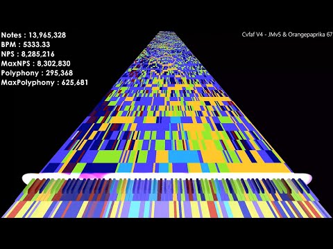 [Black MIDI] Cvfaf V4 - JMv5 & Orangepaprika 67 (When NUT midis have Songs) (MIDITrail) 4K60FPS