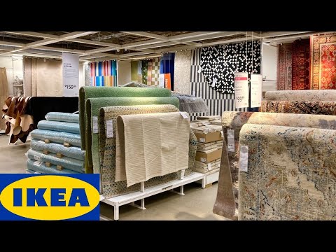 IKEA RUGS CARPETS COW PRINT RUGS AREA RUGS HOME DECOR SHOP WITH ME SHOPPING STORE WALK THROUGH
