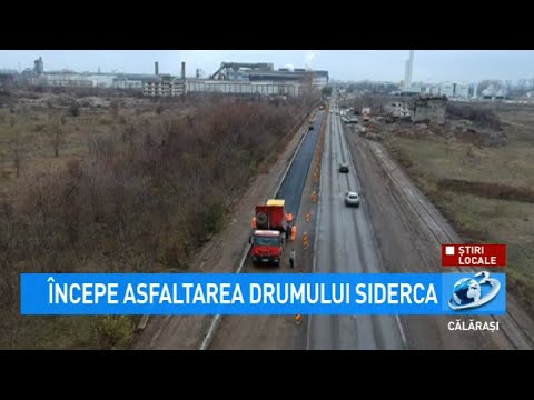 Începe asfaltarea drumului Siderca
