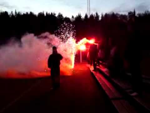 Ultras at the Sörskogens IF game