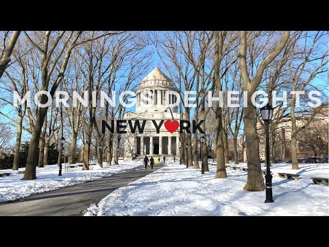 [4K] 🇺🇸NYC Sunday Afternoon Walk/ Morningside Heights,  Manhattan. Part 3 /Feb.21 2021
