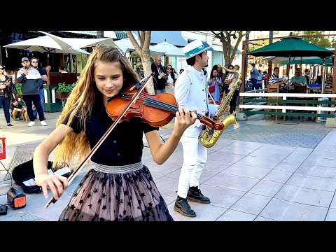 Mr. SAXOBEAT - Karolina Protsenko (feat. Daniele Vitale) - Violin and Sax Street Performance