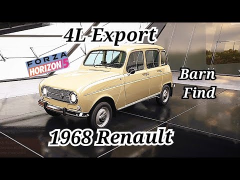 4L Export 1968 Renault | Forza Horizon 5 | barn find | Vehicle Customize & Test