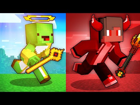JJ Became DEVIL Speedrunner vs Mikey Became GOD Hunter in Minecraft Maizen!