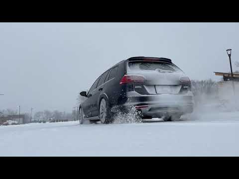 VW Alltrack Snow Launch + Drift