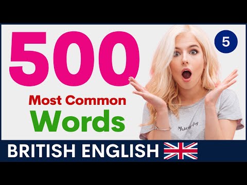 TOP 500 常用英語詞彙第 5 部分｜英式詞彙與發音 (TOP 500 Common English Words Part 5 | British Vocabulary and Pronunciation)