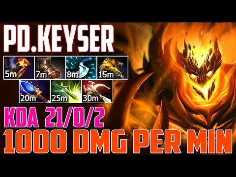 Keyser [Shadow Fiend] - 1000 DMG per min | 8140 MMR | Dota 2 Gameplay 2017