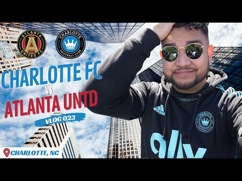 Charlotte FC vs ATLANTA UNITED Rivalry match in Charlotte. Final score 0-3 (Vlog 023)