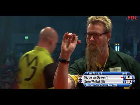 Michael van Gerwen vs Simon Whitlock German Darts Grand Prix FINAL ( Part 1/2 )