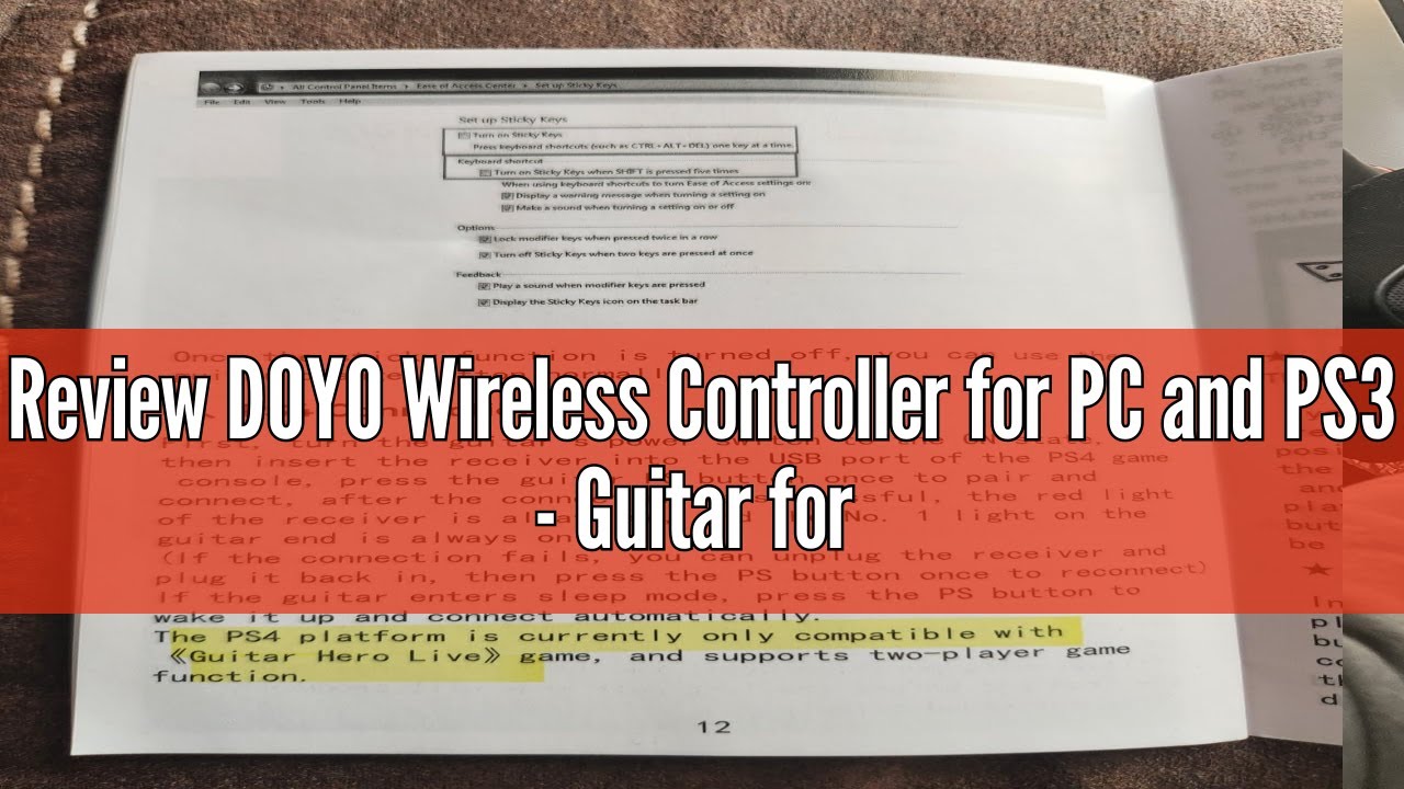 Review DOYO Wireless Controller for PC and PS3 - Guitar for Guitar Hero 3/4/5 and Rock Band 1/2 - Wh