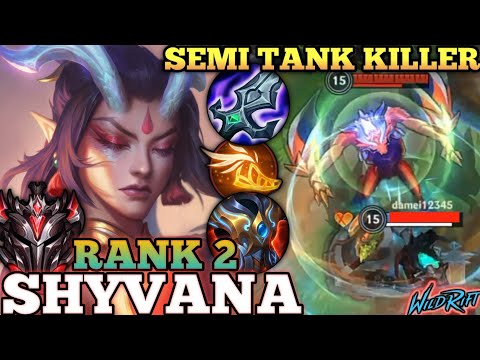 SHYVANA DEADLY HYBRID TANK KILLER! UNSTOPPABLE MVP PLAY - TOP 2 GLOBAL SHYVANA BY Zoye - WILD RIFT