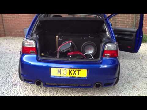 Led M3 FK Depo style LED rear tail lights on a Golf Mk4 R32