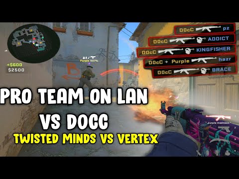 I PLAYED A PRO TEAM ON LAN (with Voice Comms)