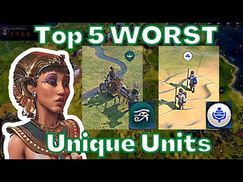 (Civ 6) Top 5 WORST Unique Units In Civilization 6 || Civ 6 Tier list