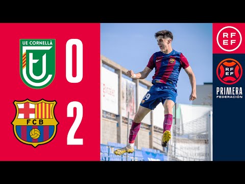 Resumen #PrimeraFederación | UE Cornellà 0-2 FC Barcelona Atlètic | Jornada 14, Grupo 1