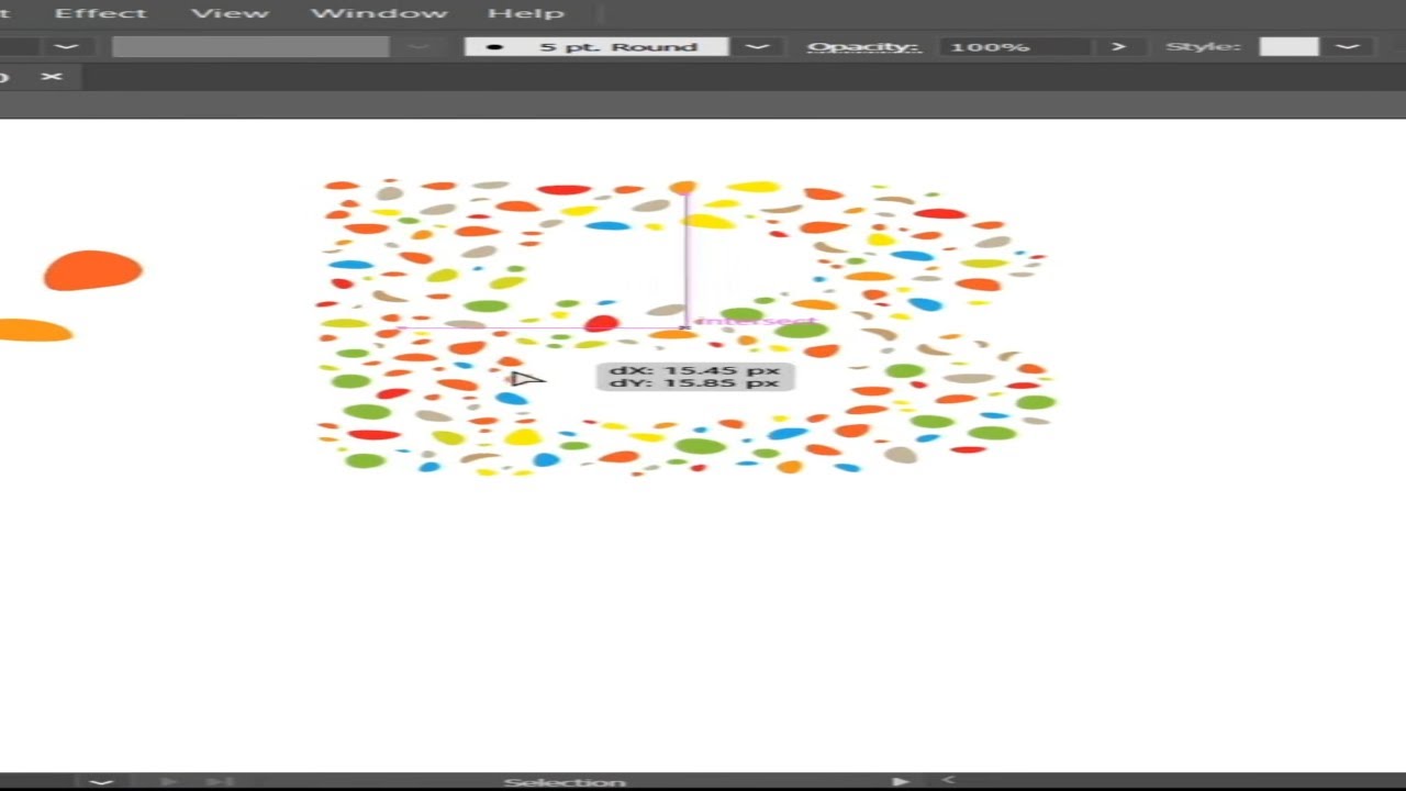 Creating CRAZY Abstract Art with Fillinger Script Font  #youtubeshorts #shorts #illustrator