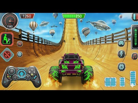 Monster Truck Mega Ramp Impossible Driver - Car Extreme Stunts GT Racing - Android GamePlay