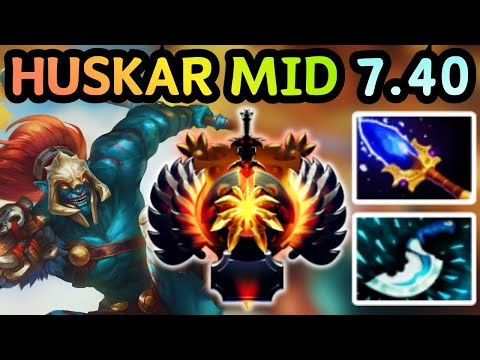 🔥 NEW PATCH 7.40 !!! HUSKAR MID ONE SPIRE, ONE HERO DEAD | DOTA 2 GAMEPLAY 🔥