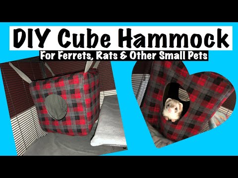 , title : 'DIY Cube Hammock for Ferrets, Rats and other Small Pets'