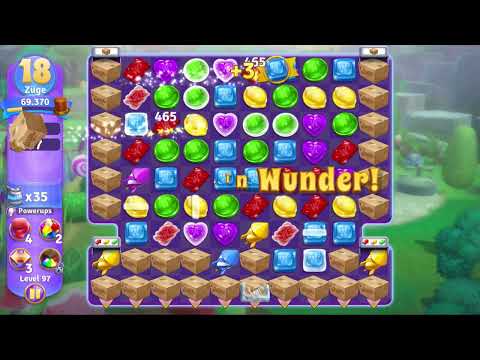 Wonka's World of Candy Level 97 no booster [Gameplay Walkthrough] [Zynga]