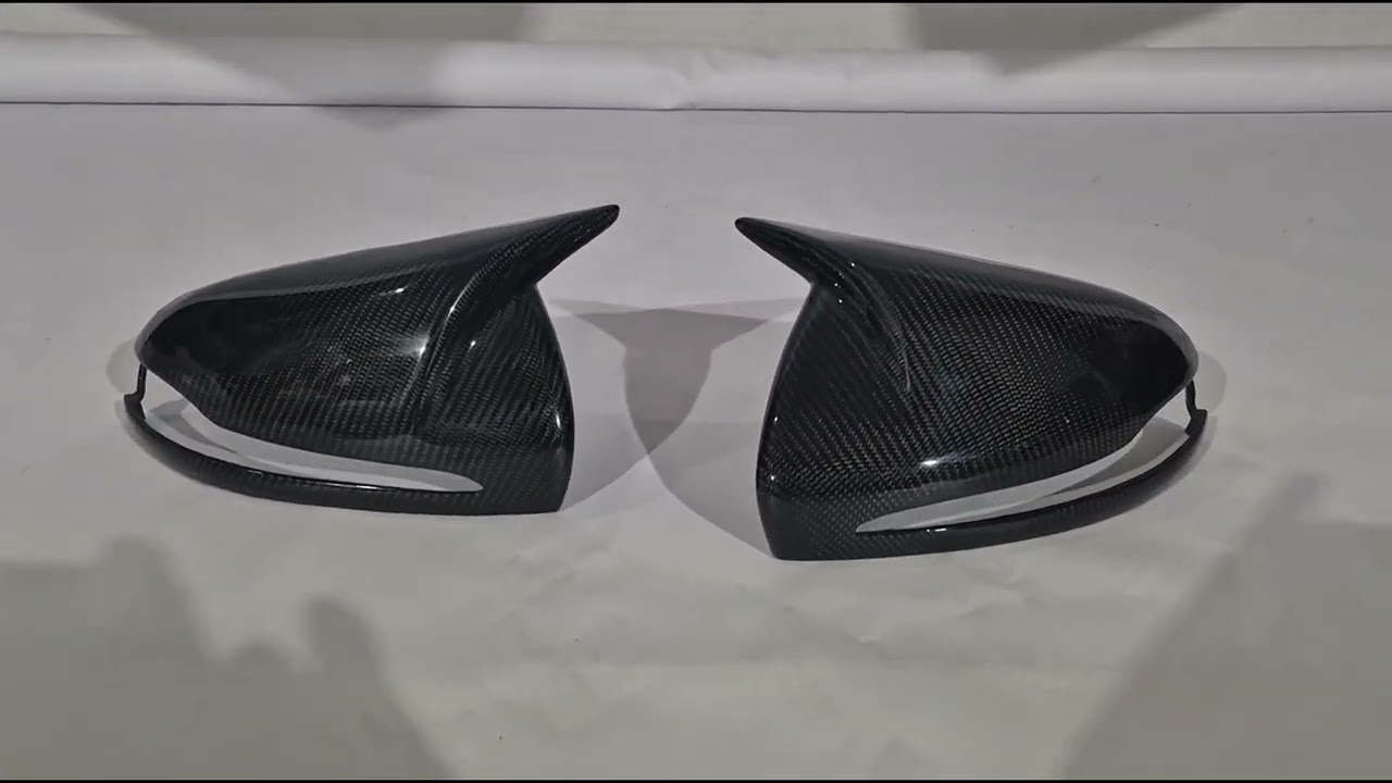 Mercedes E-сlass W213 2016-2023 рр. Накладки на дзеркала (Карбон) Video 1